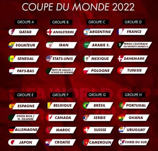 prochain match coupe du monde