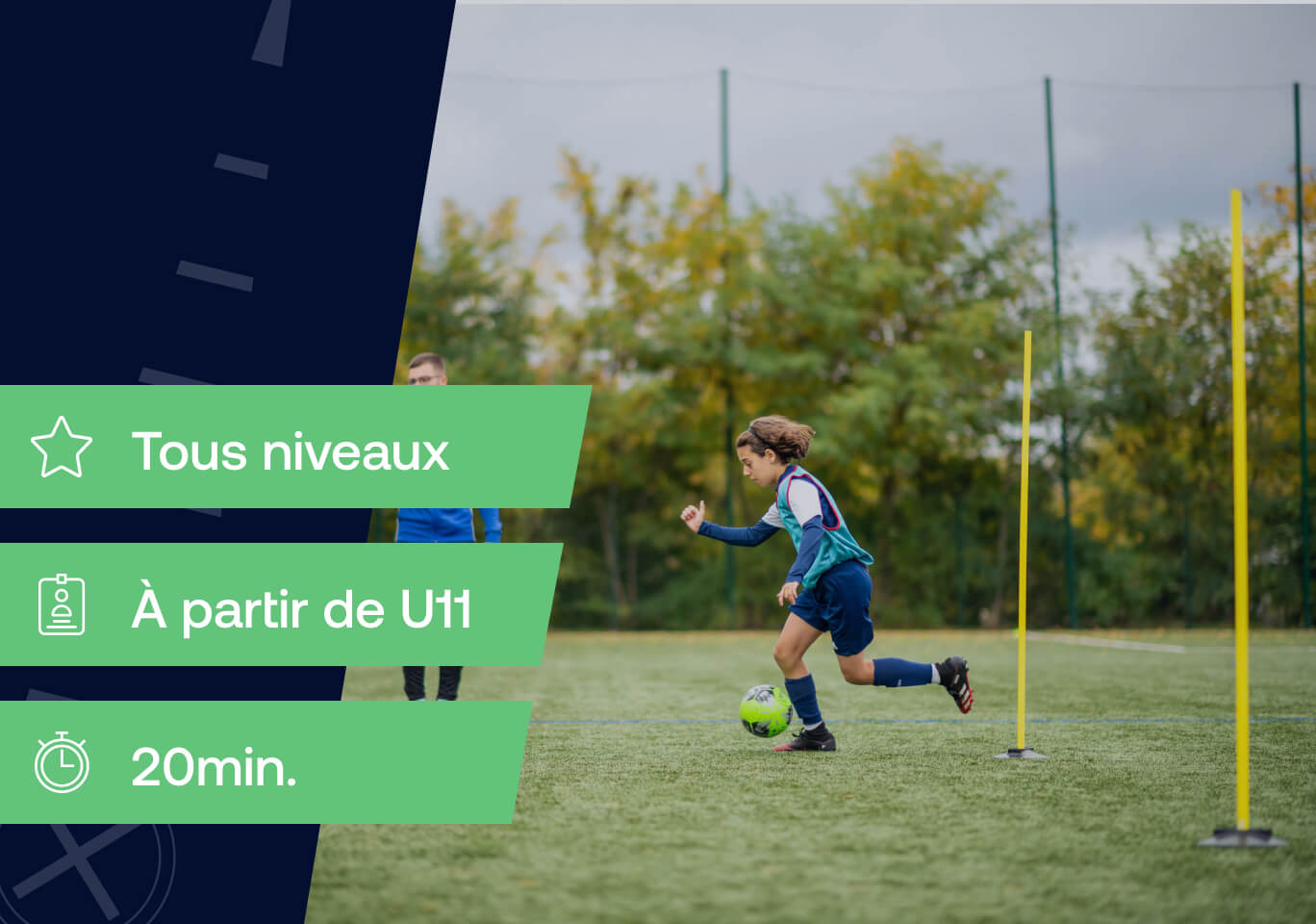 Entraînement U15 foot avec ballon : une séance complète pour progresser en jouant